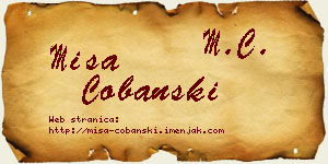 Miša Čobanski vizit kartica